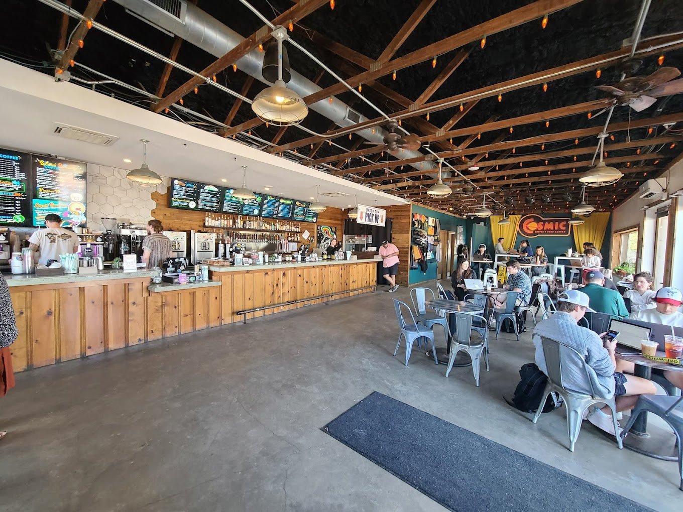 Cosmic Coffee + Beer Garden Best Coffee Shops to Work in Austin 7